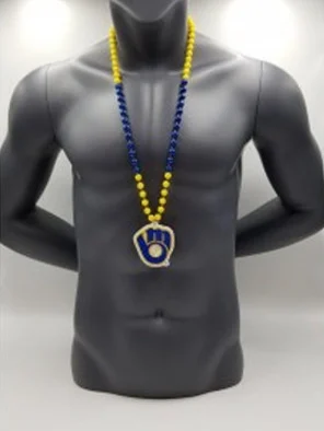 Milwaukee Brewers Logo Medallion Bead