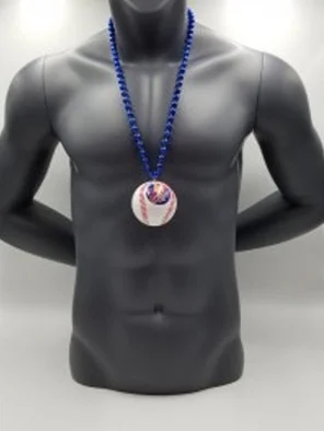 New York Mets Baseball Medallion Bead