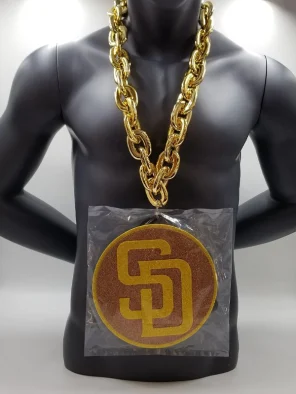 San Diego Padres Spinner Edition Swag Gold Chain