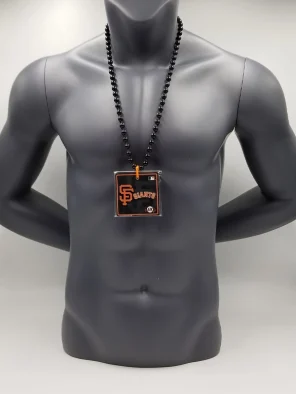 San Francisco Giants Magnet Medallion Black Bead