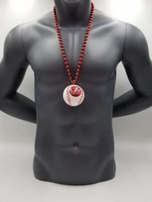 St. Louis Cardinals Baseball Medallion Bead