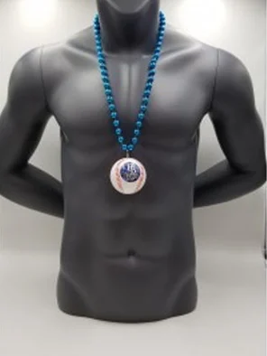 Tampa Bay Rays Baseball Medallion Bead